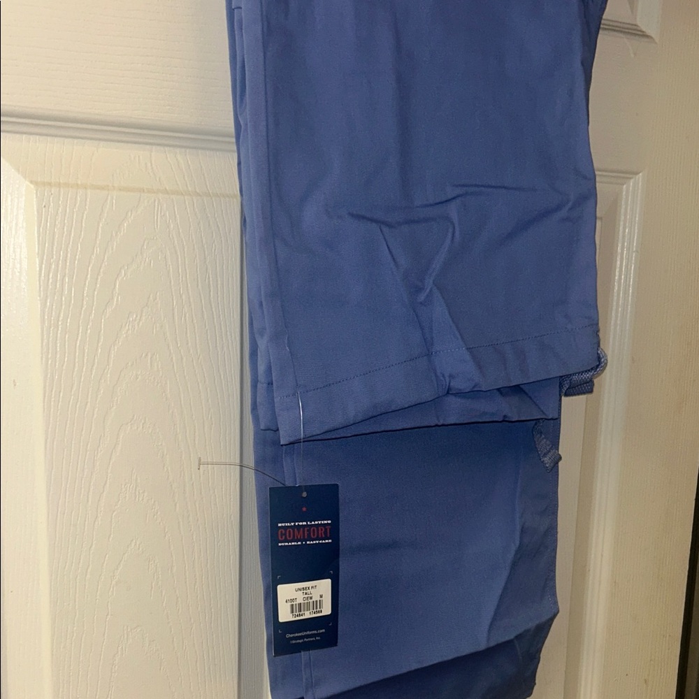 Cherokee Ceil (Blue) Scrub Pants with Utility Pocket - Picture 4 of 4